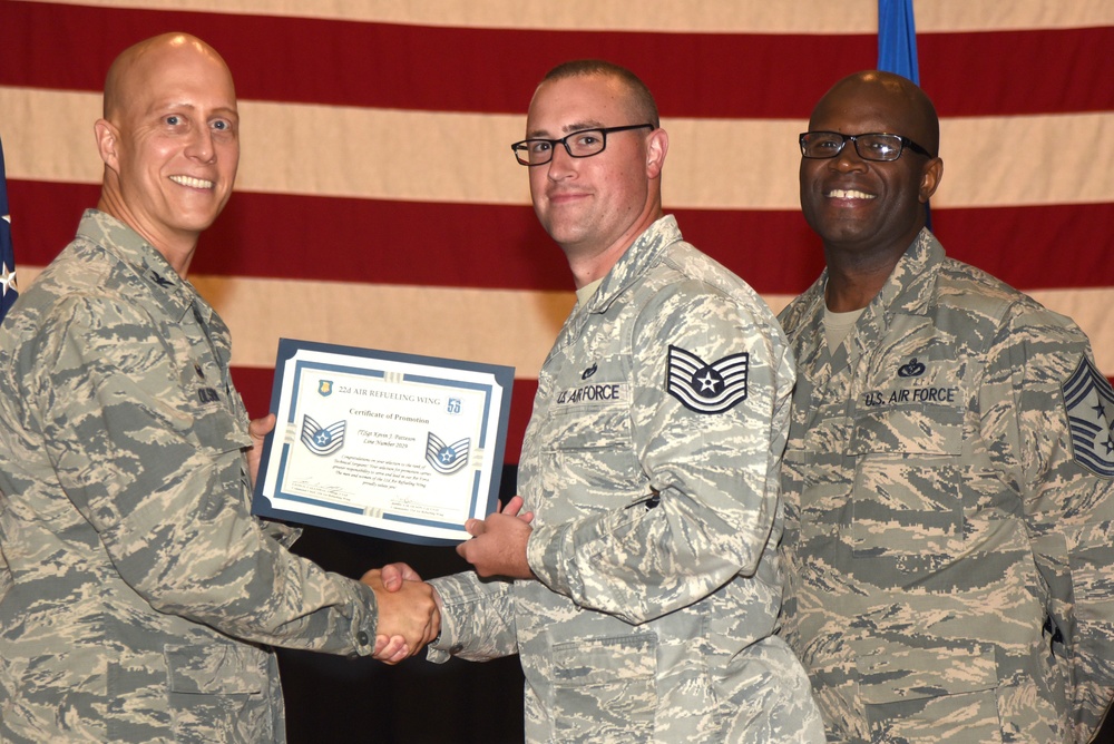 22nd ARW technical sergeant release party