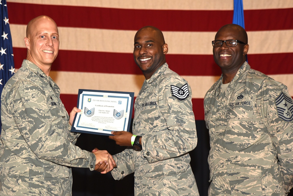 22nd ARW technical sergeant release party