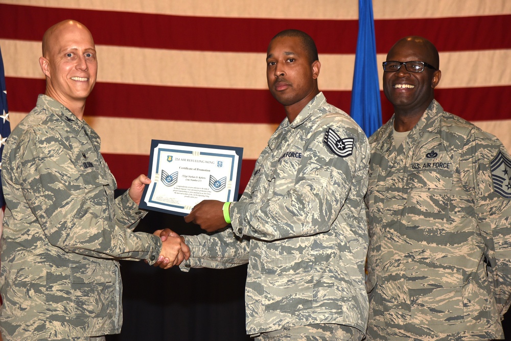 22nd ARW technical sergeant release party