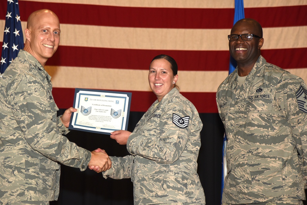 22nd ARW technical sergeant release party