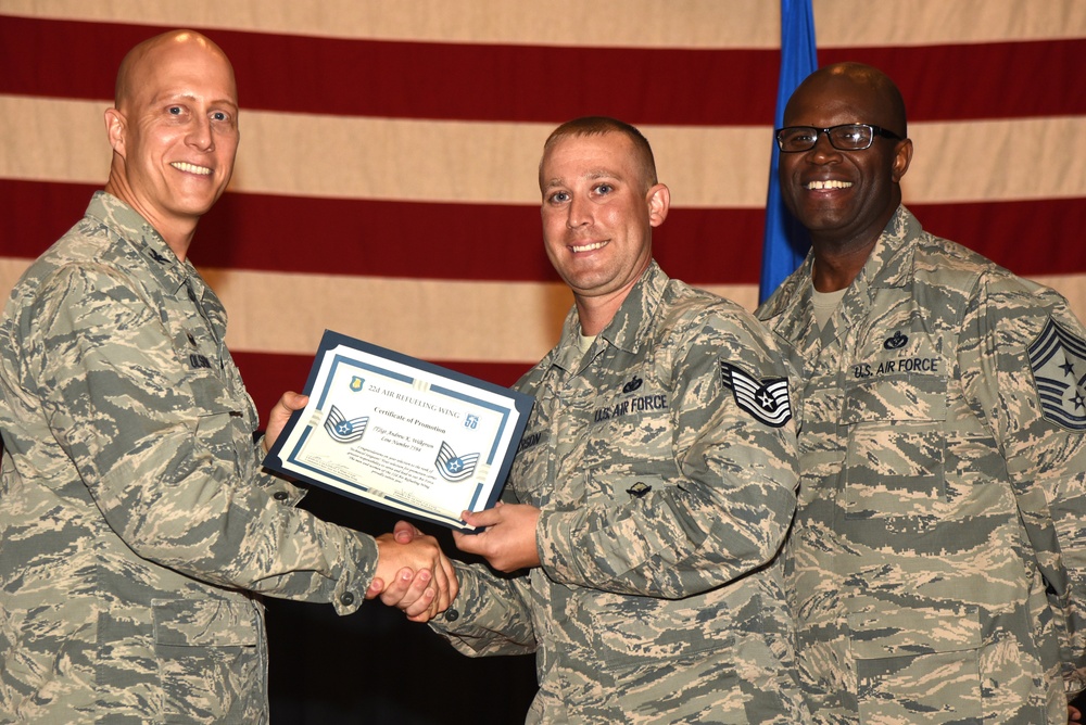 22nd ARW technical sergeant release party