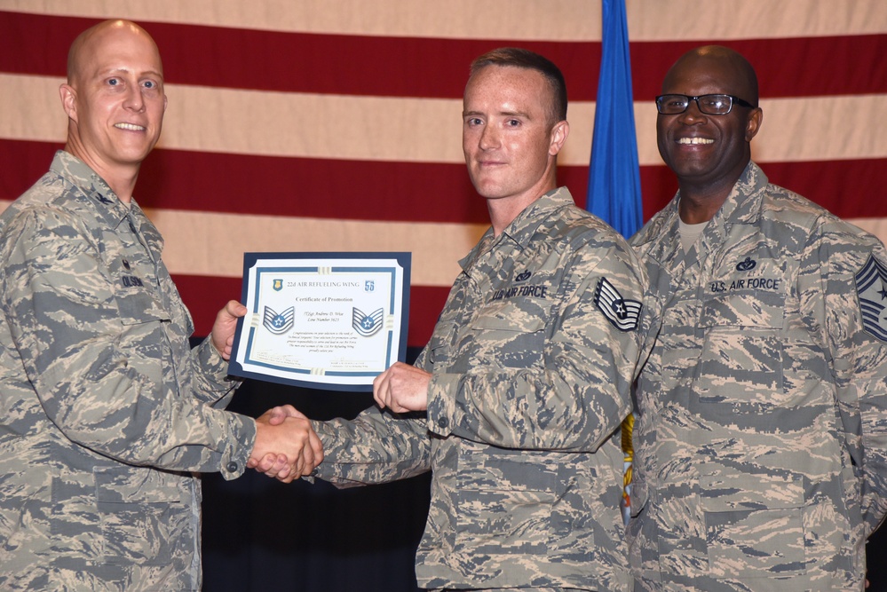 22nd ARW technical sergeant release party