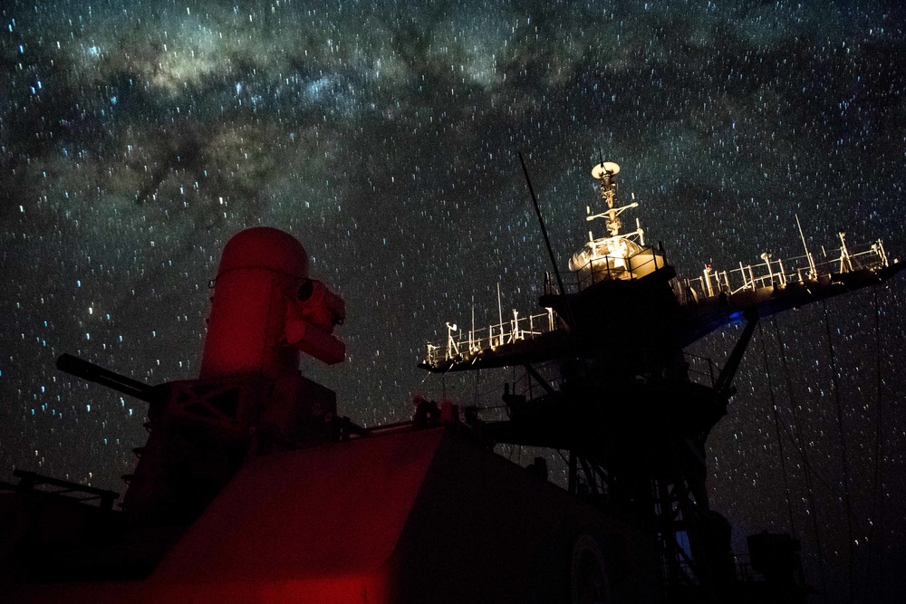 Ashland patrols under the stars