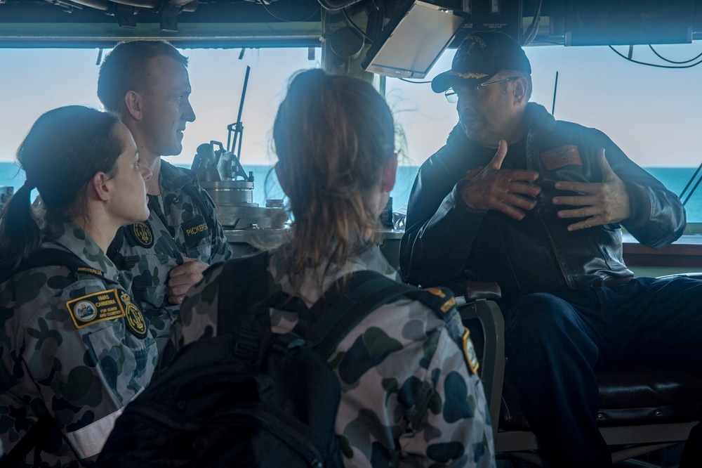 USS Bonhomme Richard Talisman Saber 17 Crew Exchange