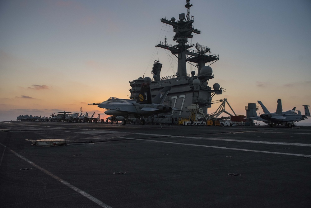 The ship and its carrier strike group are conducting naval operations in the U.S. 6th Fleet area of operations in support of U.S. national security interests in Europe and Africa.