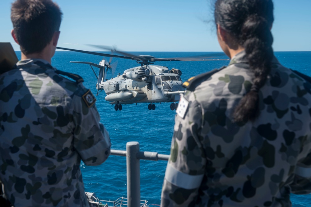 USS Bonhomme Richard Talisman Saber 17 Crew Exchange