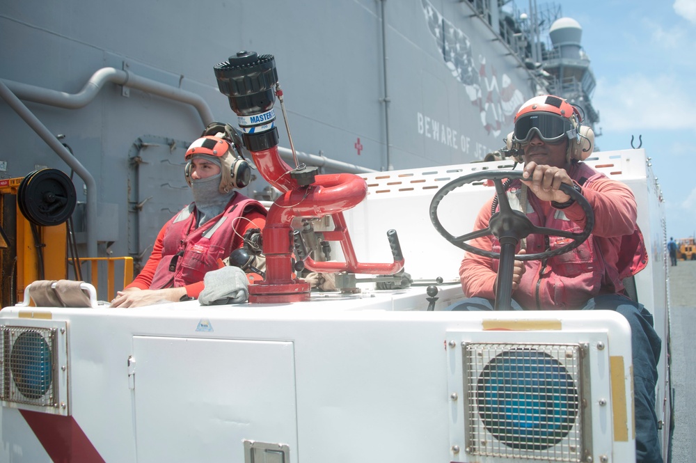 Sailors stand watch