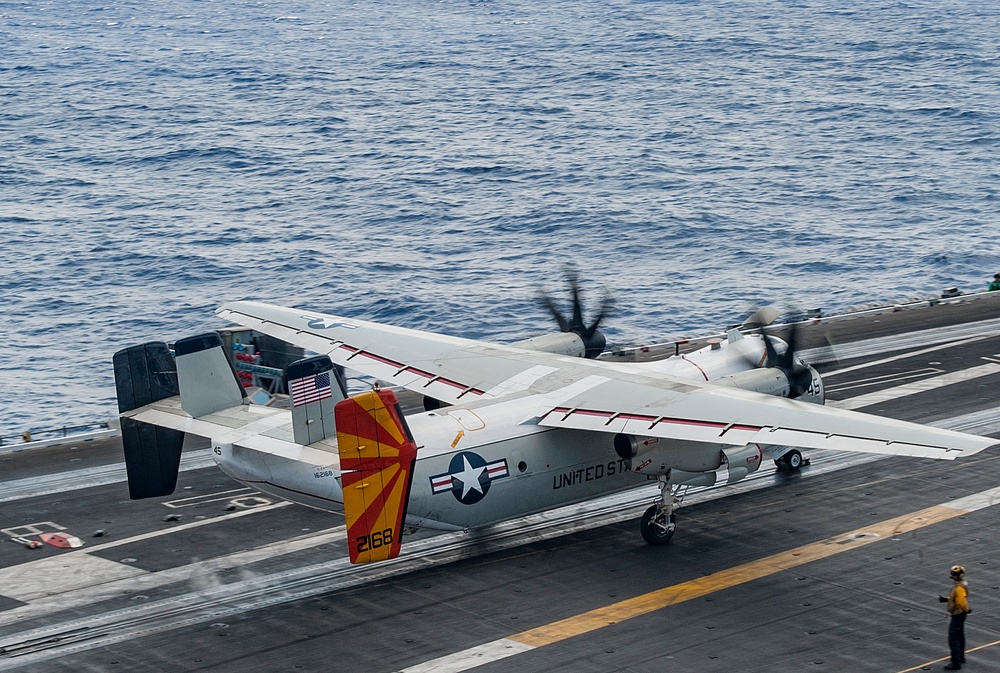 GHWB is the flagship of Carrier Strike Group (CSG) 2, which is comprised of the staff of CSG-2; GHWB; the nine squadrons and staff of Carrier Air Wing (CVW) 8; Destroyer Squadron (DESRON) 22 staff and guided-missile destroyers USS Laboon (DDG 58) and US..