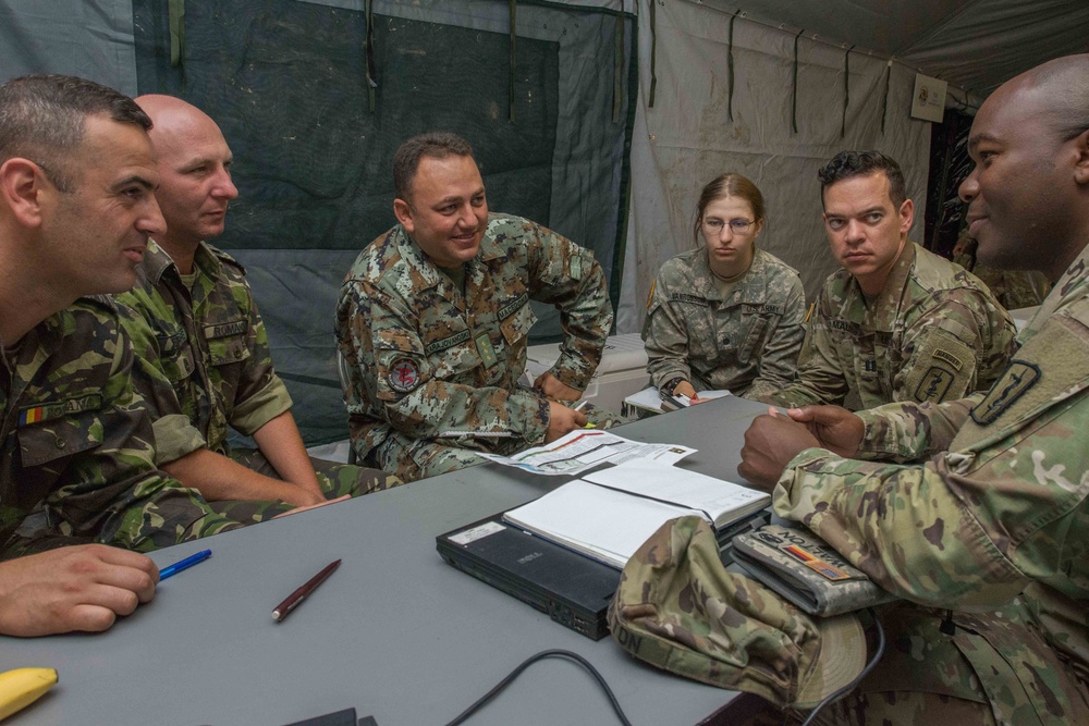 Medical Brigade demonstrates interoperability with Romania during Saber Guardian 17