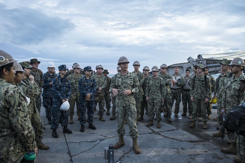 SPS 17 Service Members Construct a Base Camp at the Honduran Naval base in Puerto Castilla, Honduras