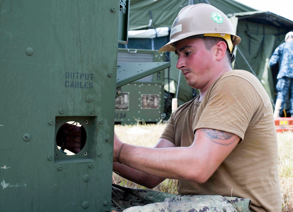 SPS 17 Service Members Construct a Base Camp at the Honduran Naval base in Puerto Castilla, Honduras