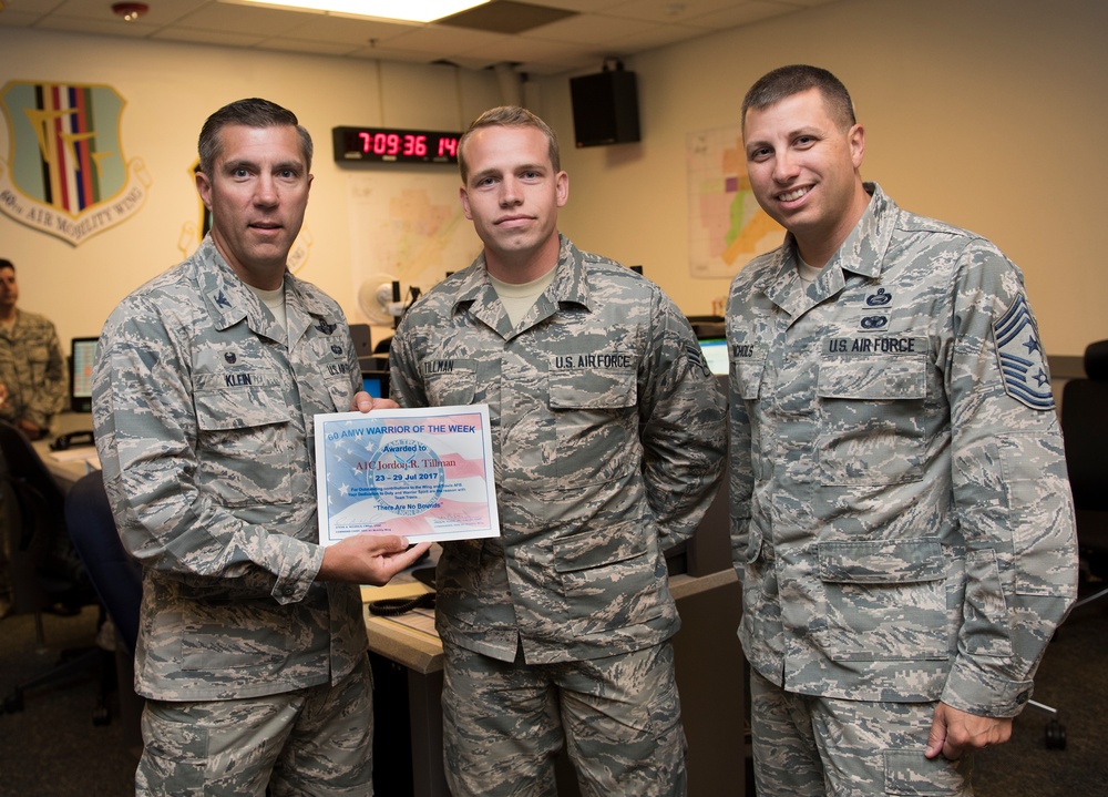 Warrior of the Week, A1C Jordan Tillman