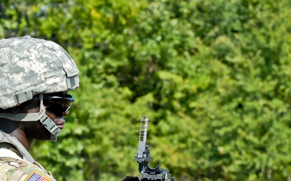 844th engineers lob rounds downrange