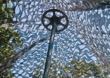 844th engineers lob rounds downrange