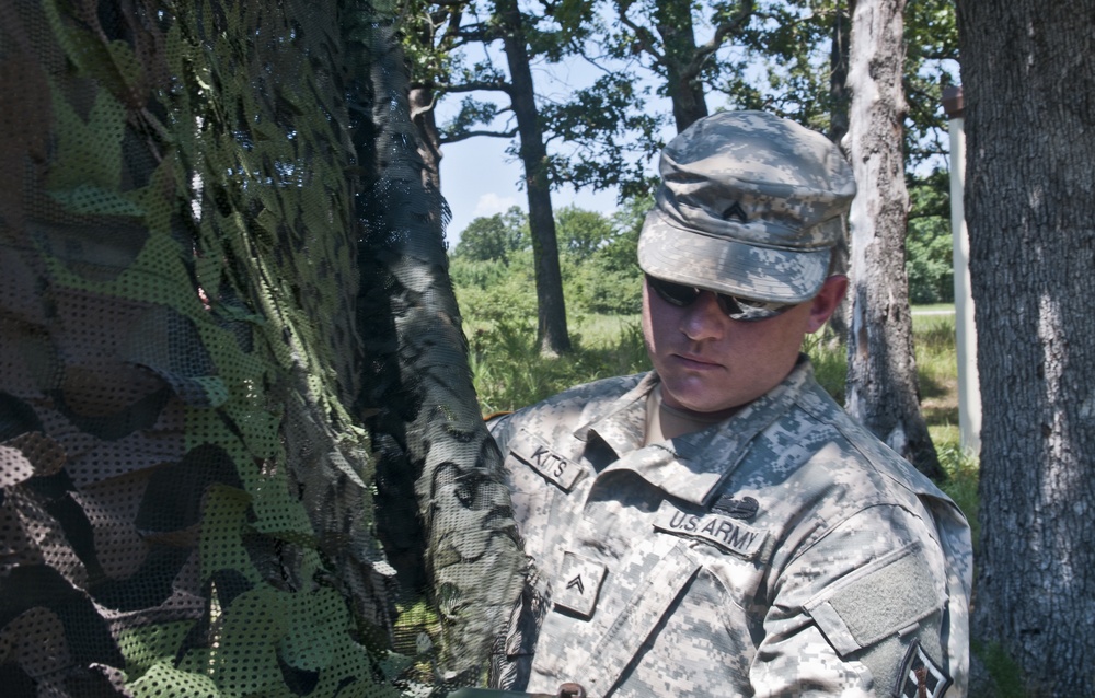 844th engineers lob rounds downrange