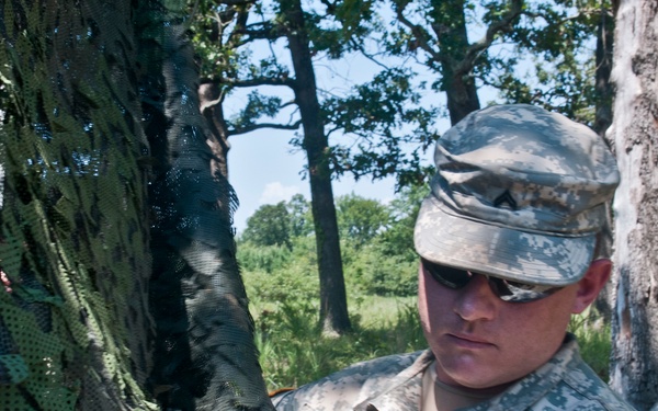 844th engineers lob rounds downrange