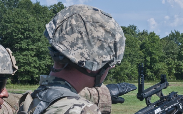844th engineers lob rounds downrange