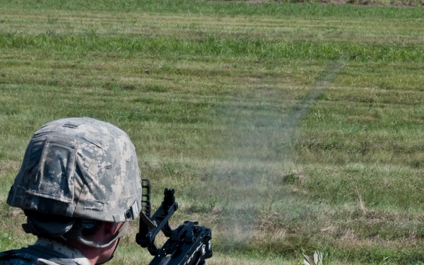 844th engineers lob rounds downrange