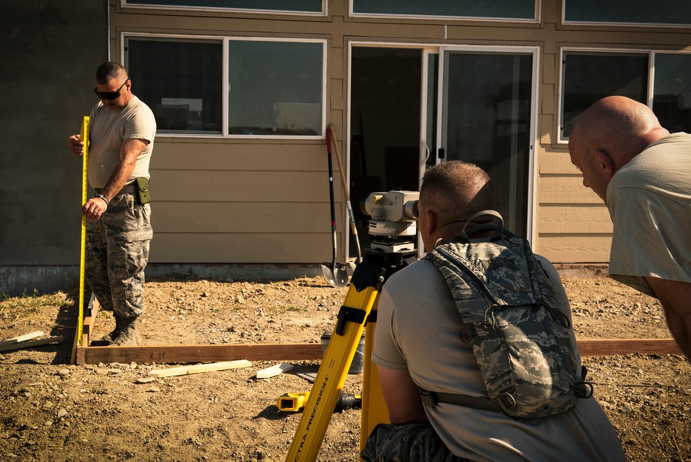 182nd Civil Engineer Squadron begins rotation constructing veteran homes at Crow Reservation