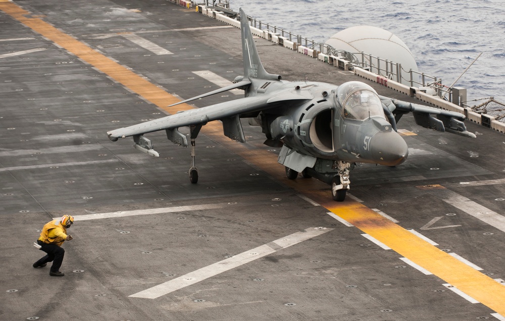 USS America conducts flight operations