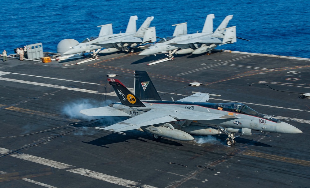 GHWB is the flagship of Carrier Strike Group (CSG) 2, which is comprised of the staff of CSG-2; GHWB; the nine squadrons and staff of Carrier Air Wing (CVW) 8; Destroyer Squadron (DESRON) 22 staff and guided-missile destroyers USS Laboon (DDG 58) and US..