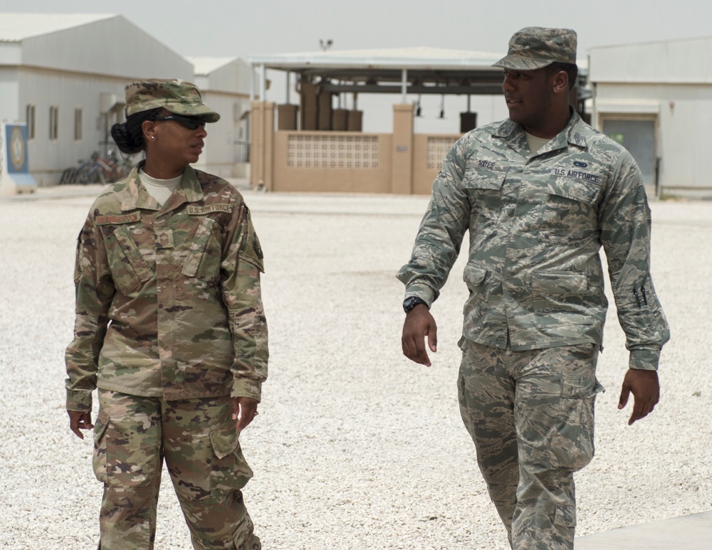 Airmen Revisit Chief Shadowing Program at Al Udeid Air Base