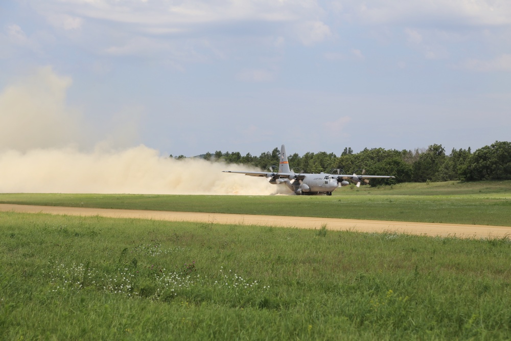 C-130 Hercules Ops for Patriot North 2017 Exercise at Fort McCoy