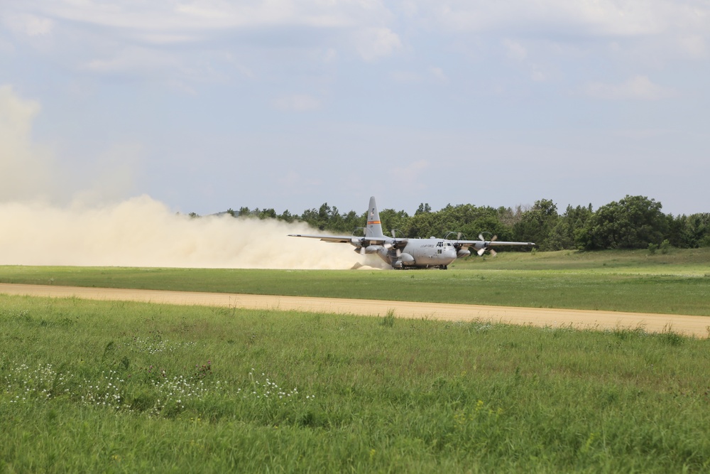 C-130 Hercules Ops for Patriot North 2017 Exercise at Fort McCoy