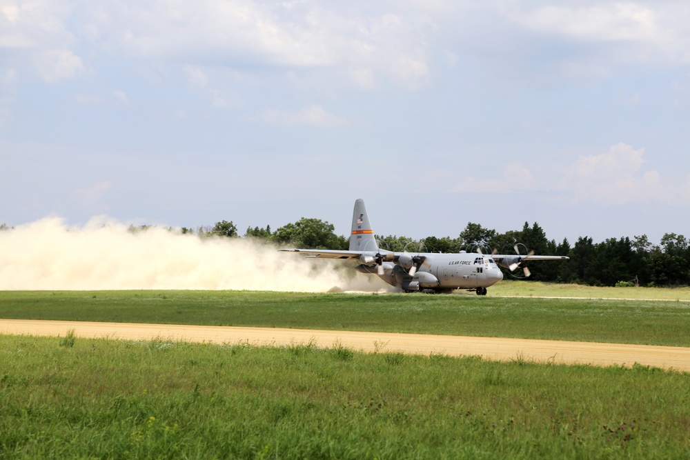 C-130 Hercules Ops for Patriot North 2017 Exercise at Fort McCoy