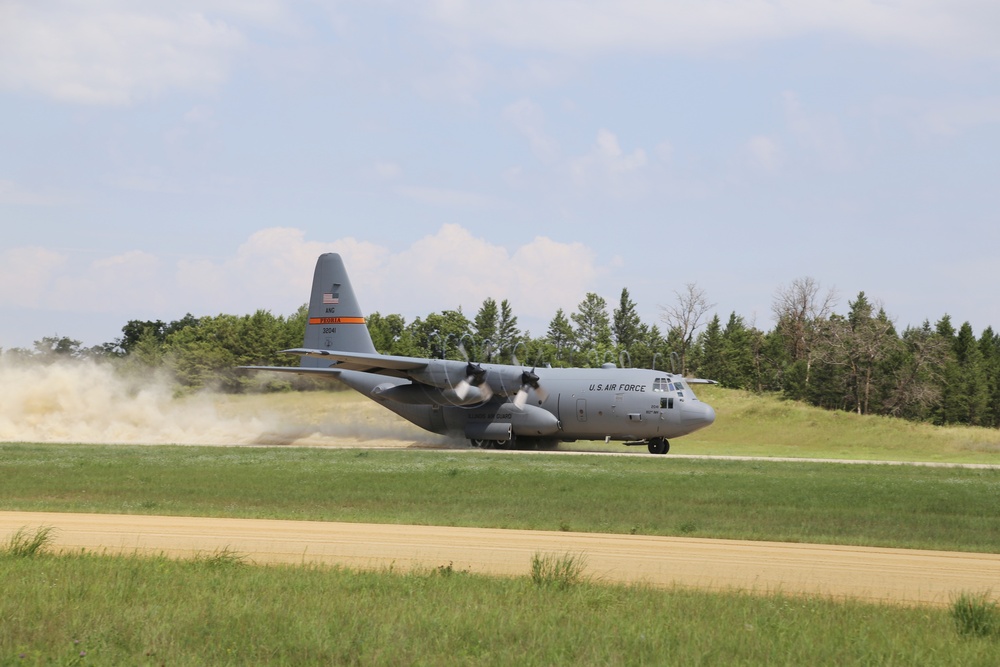 C-130 Hercules Ops for Patriot North 2017 Exercise at Fort McCoy