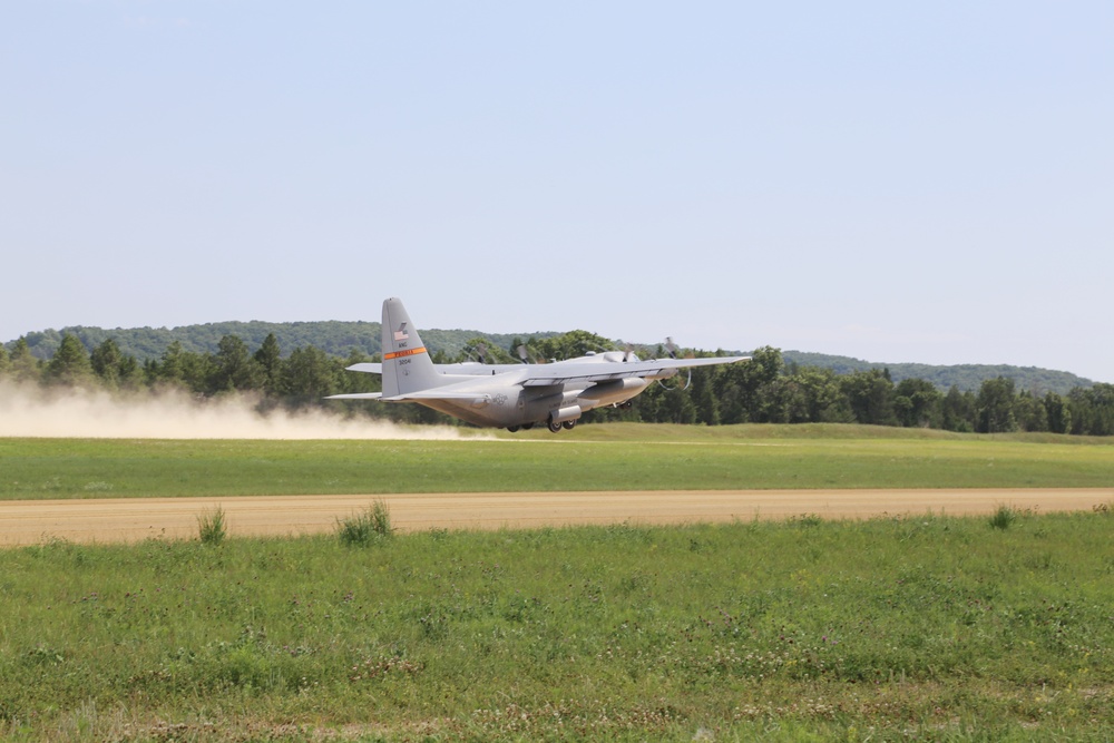 C-130 Hercules Ops for Patriot North 2017 Exercise at Fort McCoy