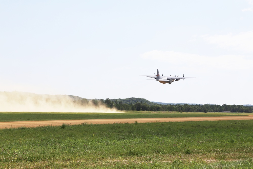 C-130 Hercules Ops for Patriot North 2017 Exercise at Fort McCoy