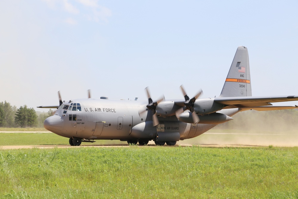 C-130 Hercules Ops for Patriot North 2017 Exercise at Fort McCoy