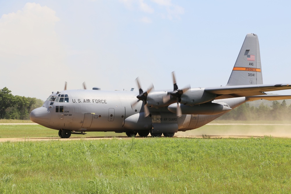 C-130 Hercules Ops for Patriot North 2017 Exercise at Fort McCoy