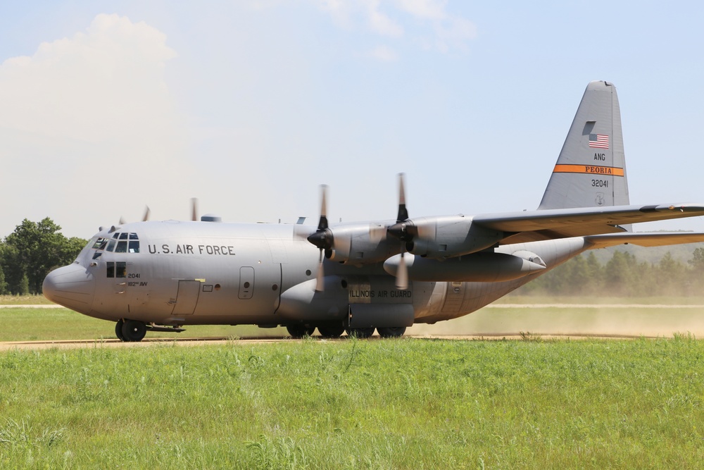 C-130 Hercules Ops for Patriot North 2017 Exercise at Fort McCoy