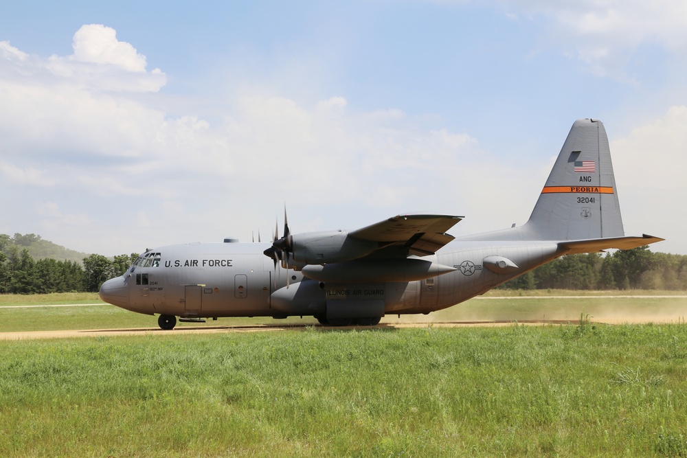 C-130 Hercules Ops for Patriot North 2017 Exercise at Fort McCoy