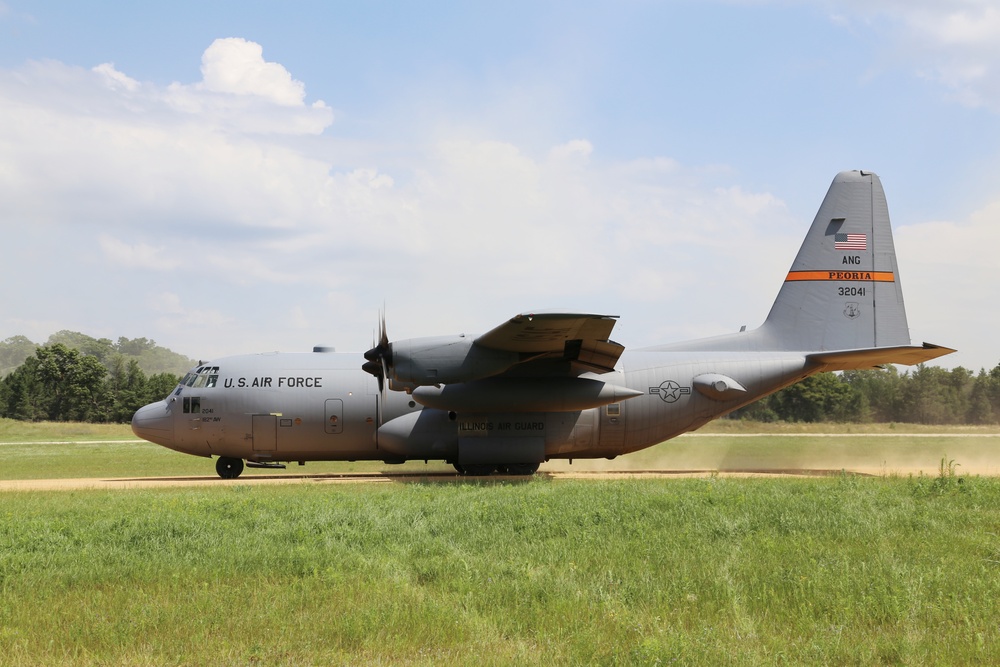 C-130 Hercules Ops for Patriot North 2017 Exercise at Fort McCoy