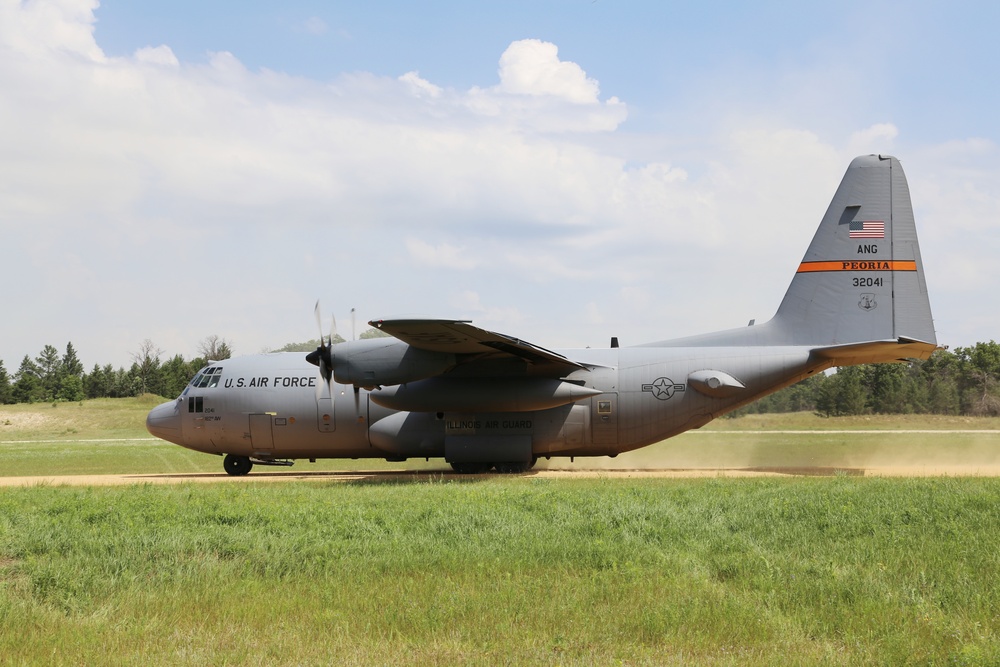 C-130 Hercules Ops for Patriot North 2017 Exercise at Fort McCoy