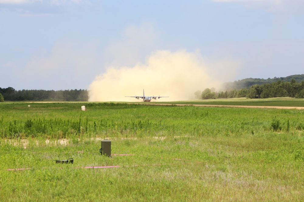 C-130 Hercules Ops for Patriot North 2017 Exercise at Fort McCoy