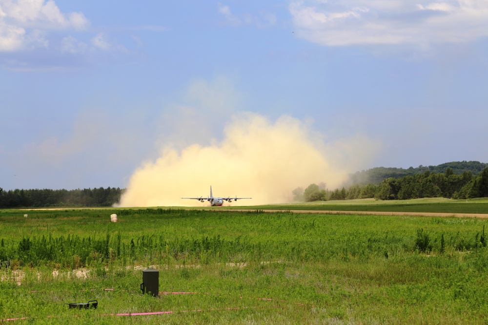 C-130 Hercules Ops for Patriot North 2017 Exercise at Fort McCoy