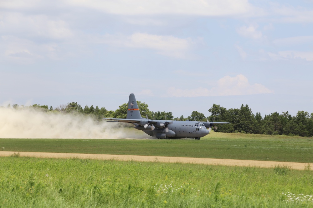 C-130 Hercules Ops for Patriot North 2017 Exercise at Fort McCoy