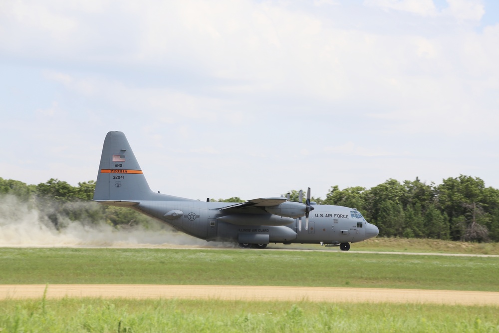 C-130 Hercules Ops for Patriot North 2017 Exercise at Fort McCoy