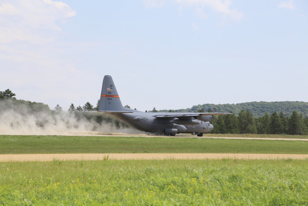 C-130 Hercules Ops for Patriot North 2017 Exercise at Fort McCoy