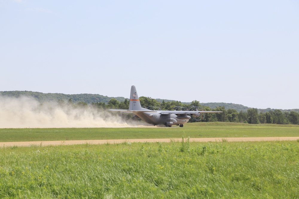 C-130 Hercules Ops for Patriot North 2017 Exercise at Fort McCoy