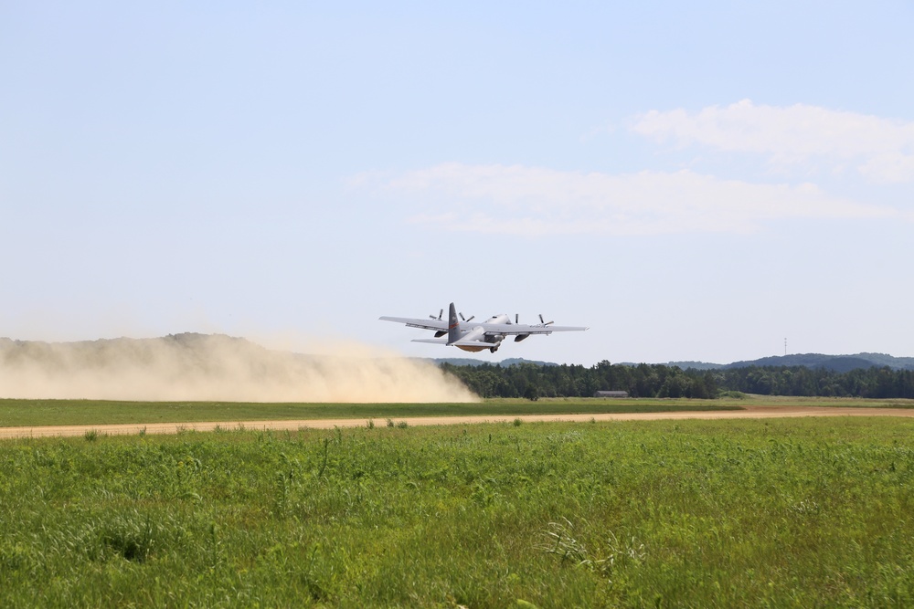 C-130 Hercules Ops for Patriot North 2017 Exercise at Fort McCoy