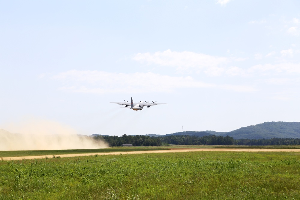 C-130 Hercules Ops for Patriot North 2017 Exercise at Fort McCoy