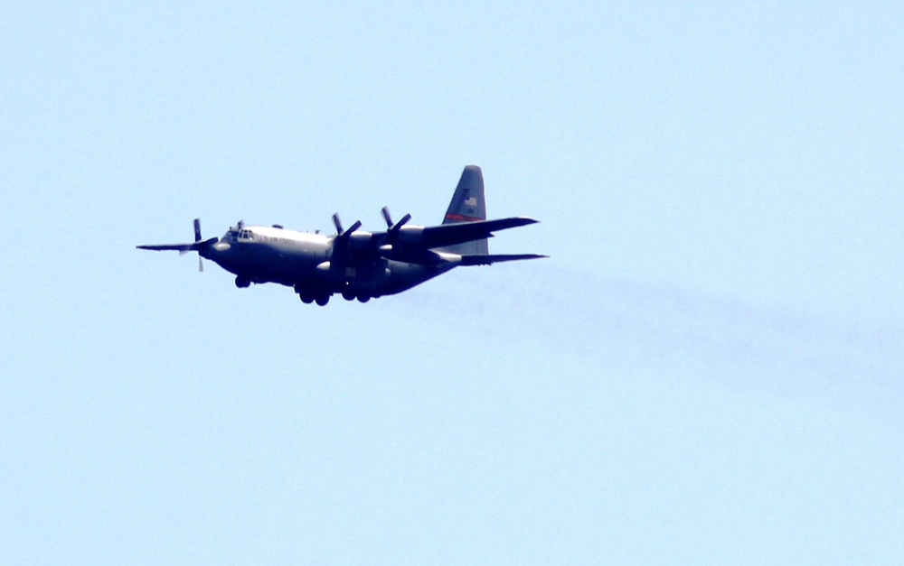 C-130 Hercules Ops for Patriot North 2017 Exercise at Fort McCoy