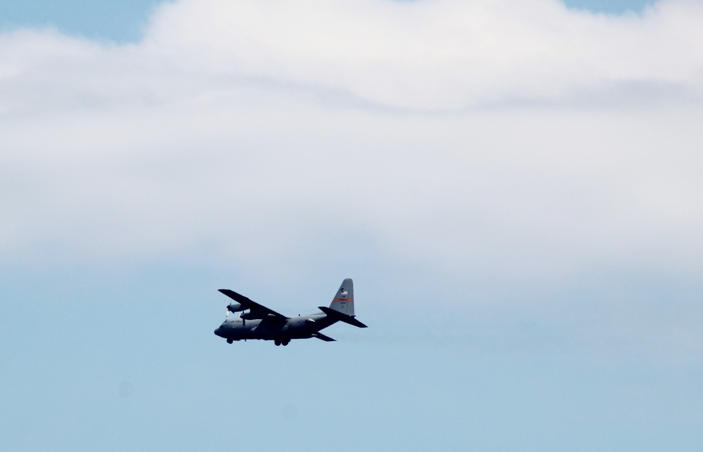 C-130 Hercules Ops for Patriot North 2017 Exercise at Fort McCoy