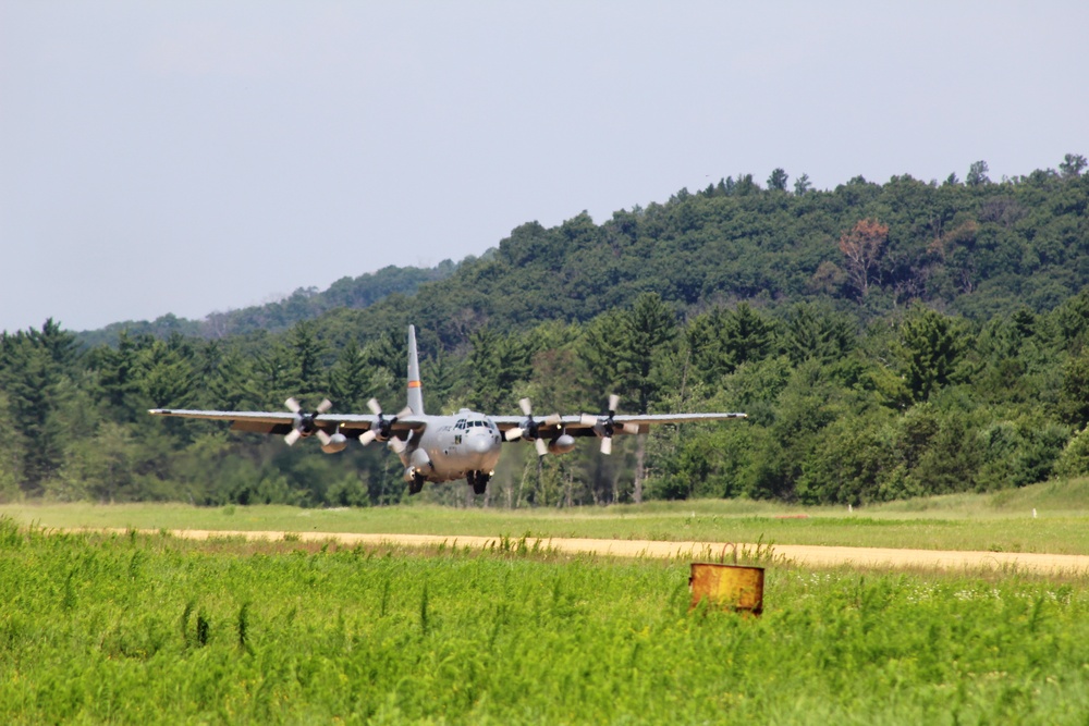 C-130 Hercules Ops for Patriot North 2017 Exercise at Fort McCoy