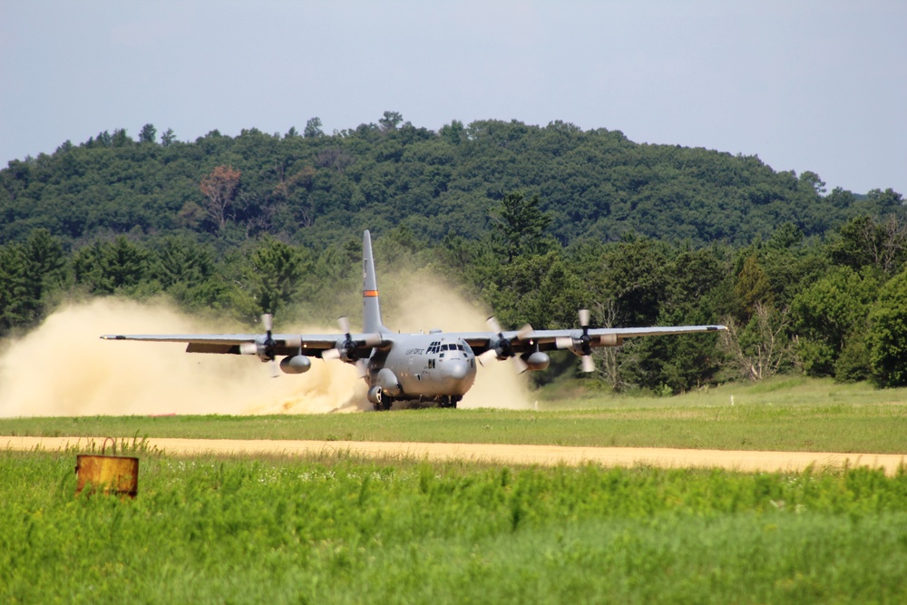 C-130 Hercules Ops for Patriot North 2017 Exercise at Fort McCoy